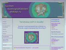 Tablet Screenshot of nuorisopsykiatrinen-yhdistys.org